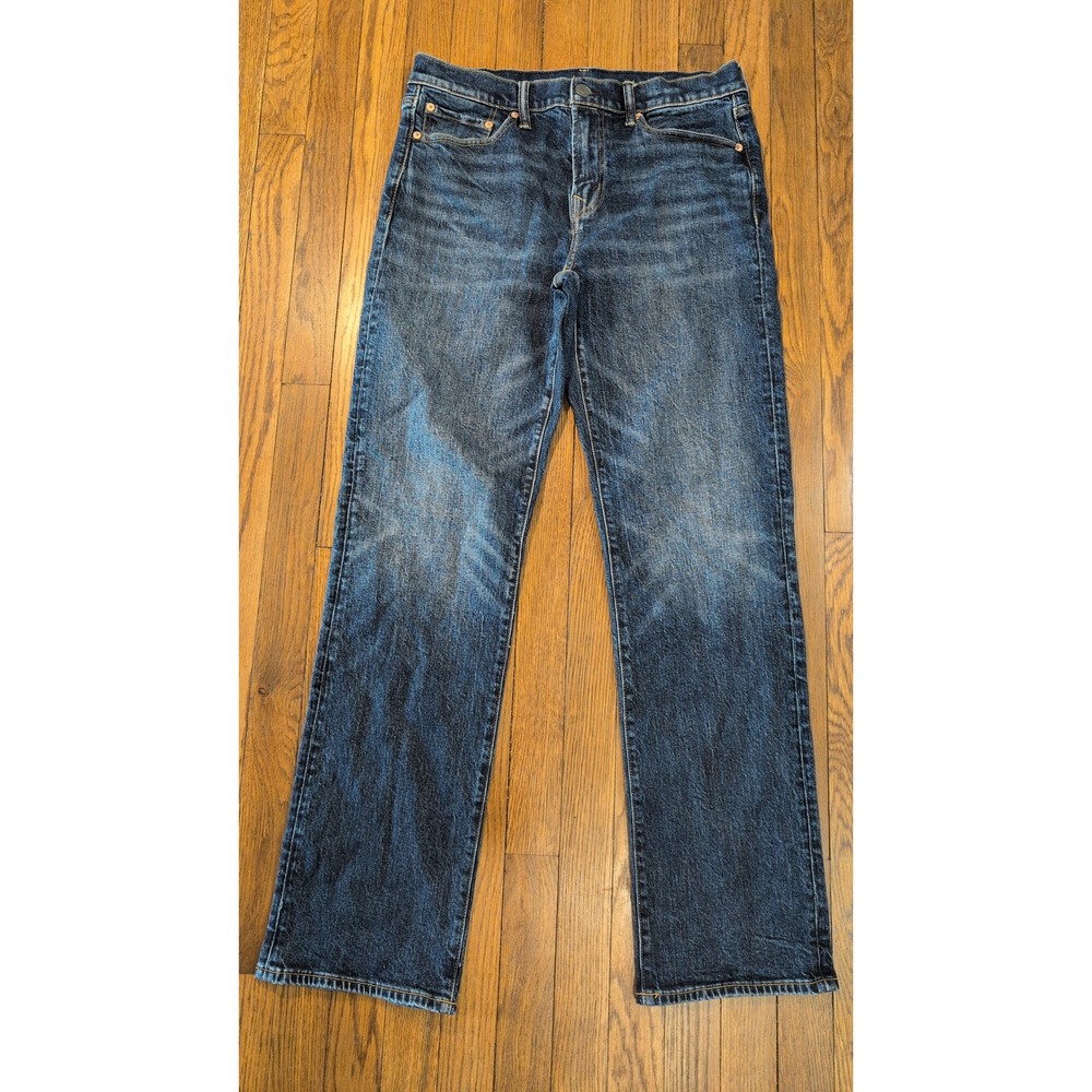 American Eagle Mens Flex Original Bootcut Jeans Dark Wash 32x34 Denim Blue Pants